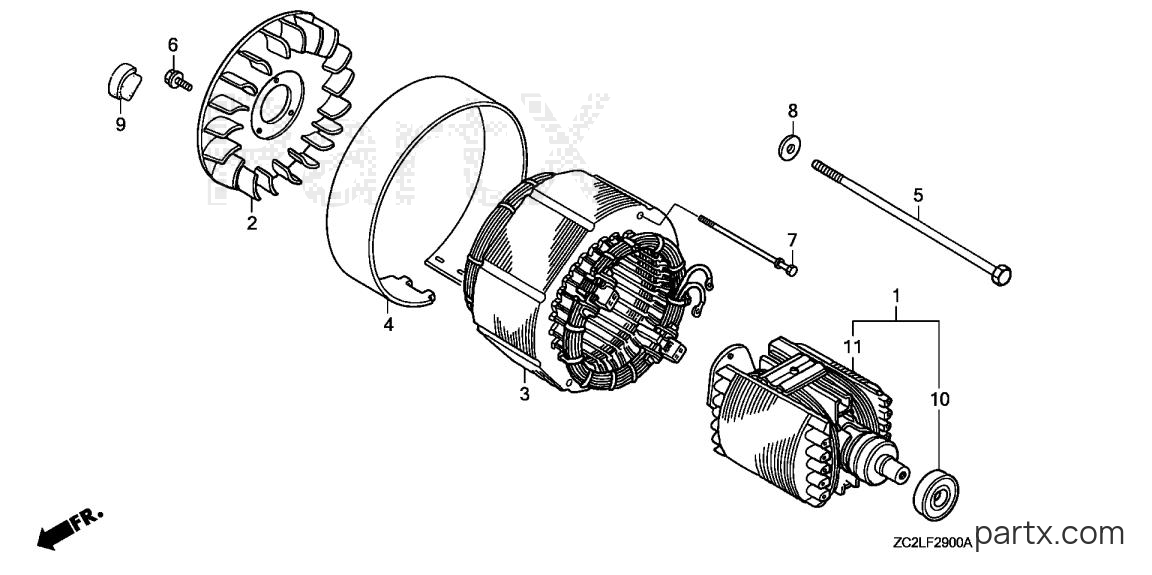 Honda EB5000XK1 AG/B - STATOR