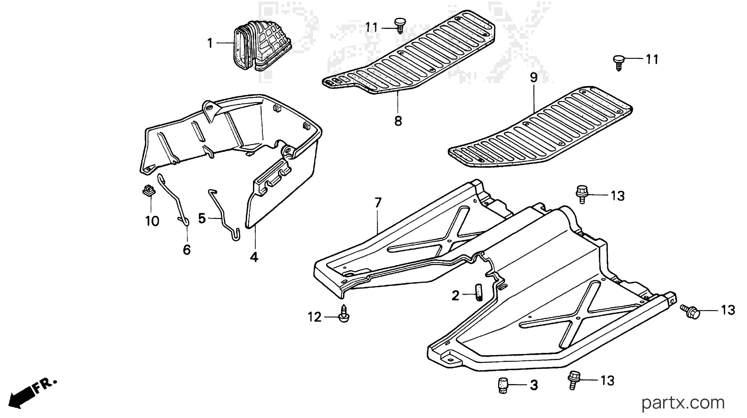 Honda H4514H HSA/C - FLOOR PANEL
