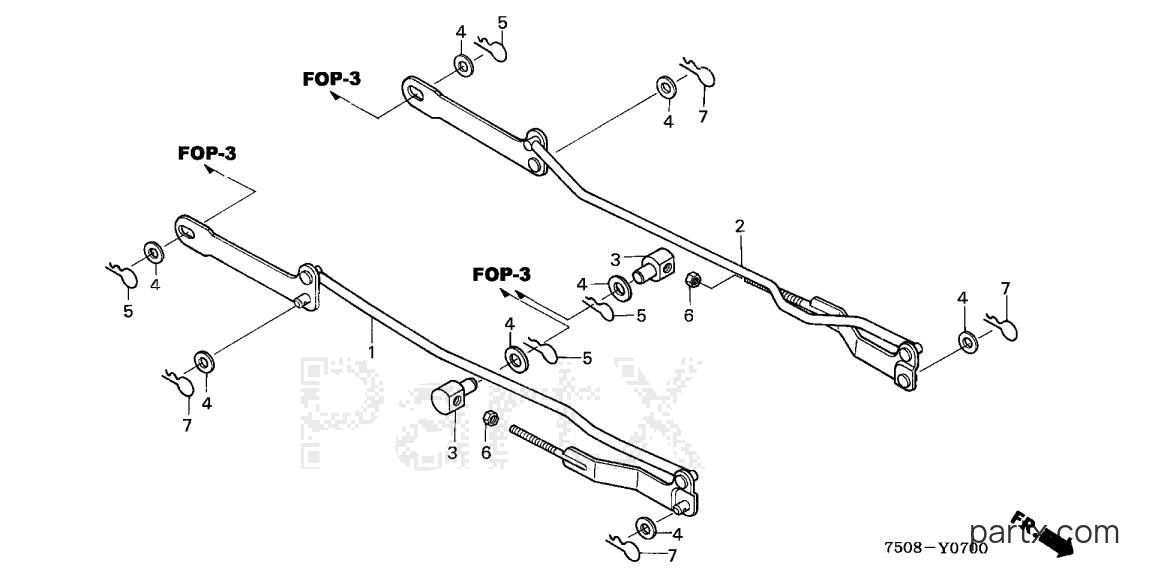 Honda CD3813 A - CUTTER DECK LINK (CD3813)