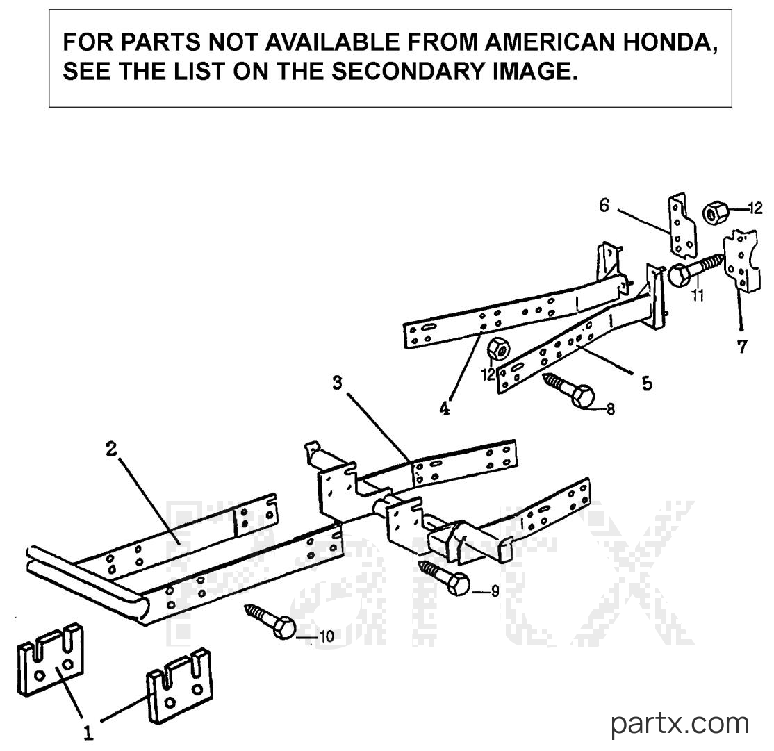 Honda FL6555 A - LOADER SUB-FRAME (FL6555)