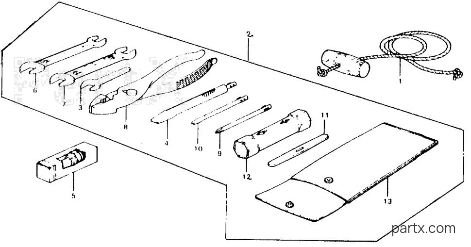 Honda BF100A SA - TOOLS - STARTER ROPE