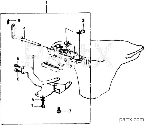 Honda BF75B SA - REMOTE CONTROL BRACKET