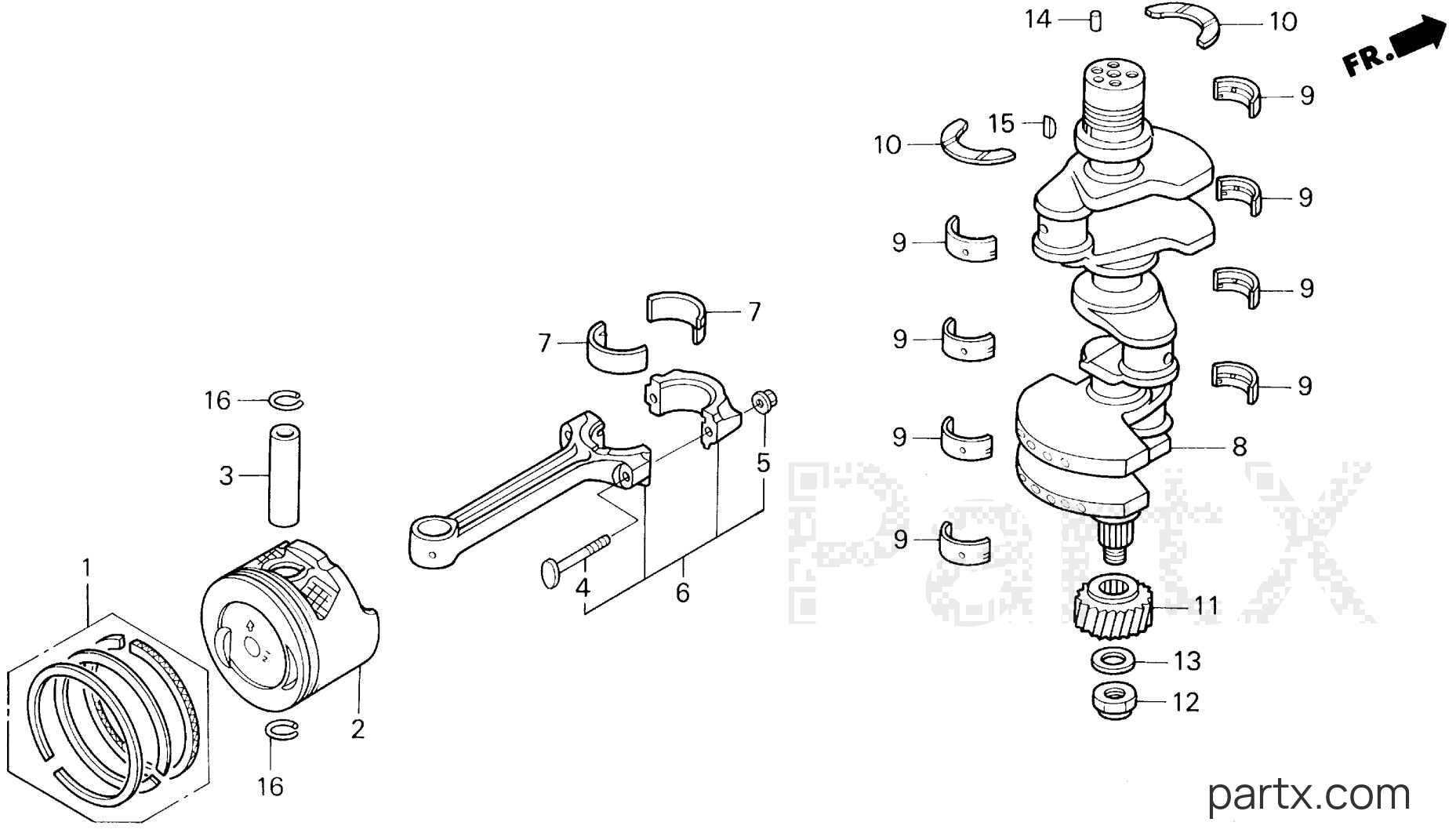 Honda BF40AX LRA - PISTON