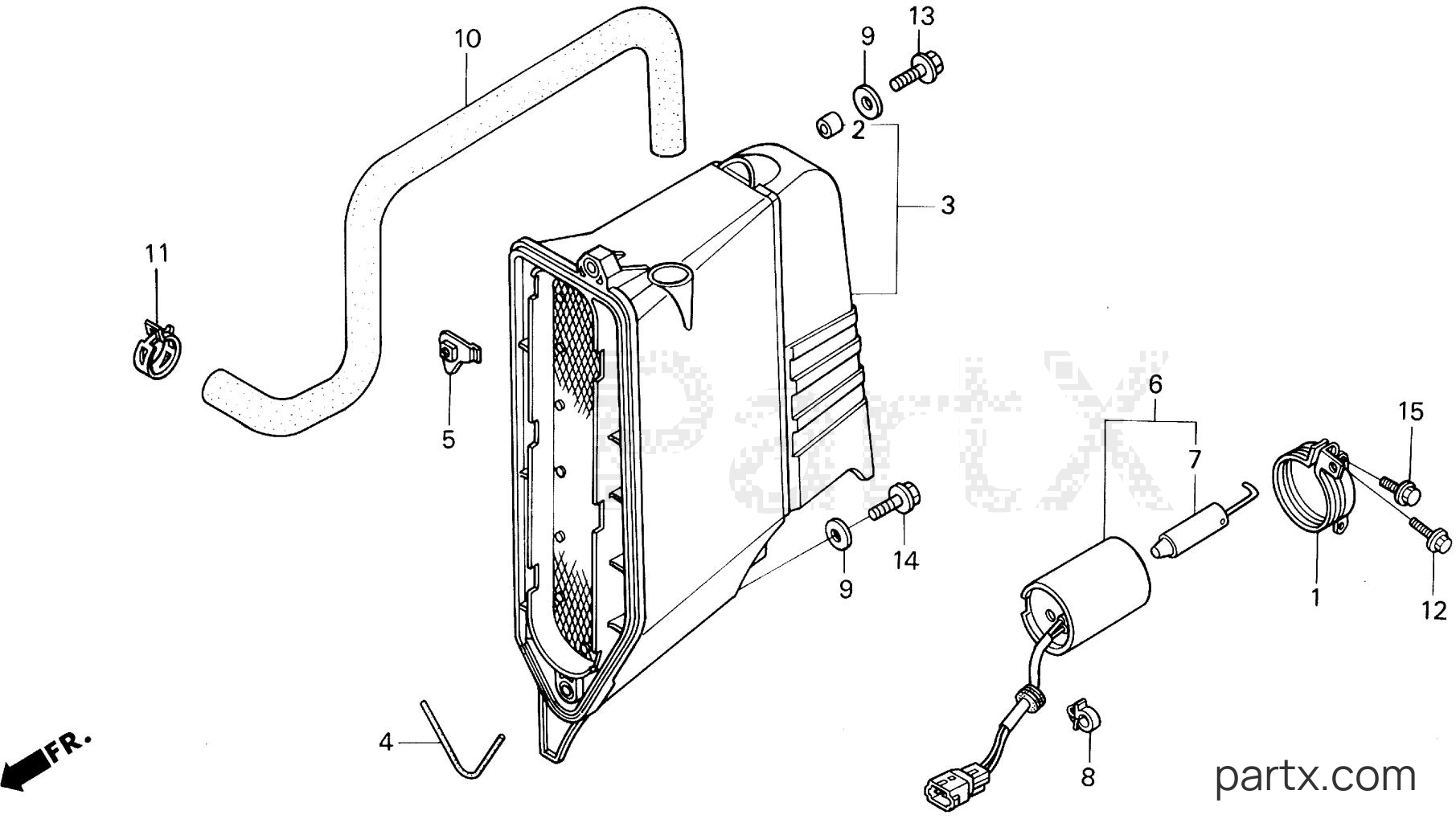 Honda BF35AM LRA - MUFFLER COVER