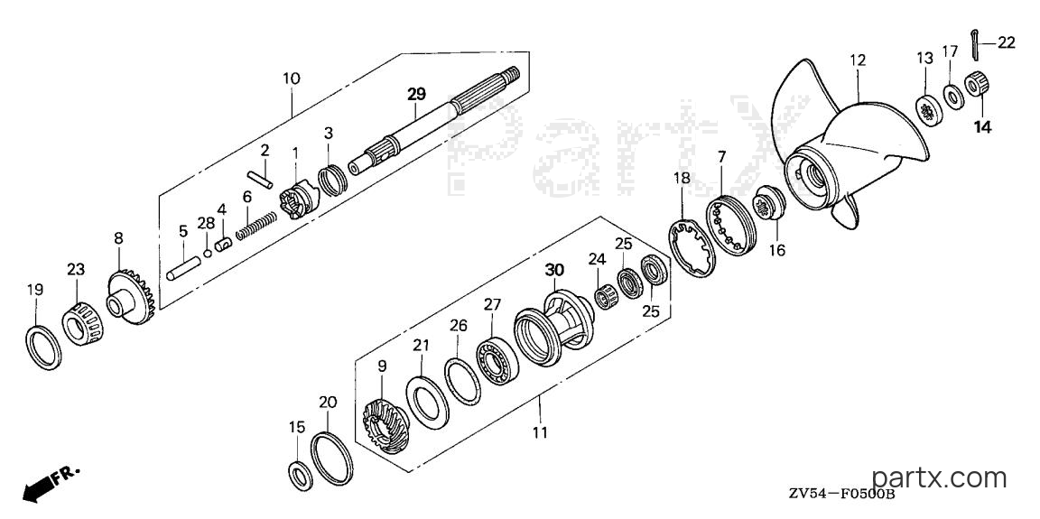 Honda BF45AM XRTA - PROPELLER