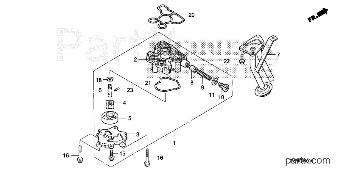 Honda BF25D4 SHGA - OIL PUMP