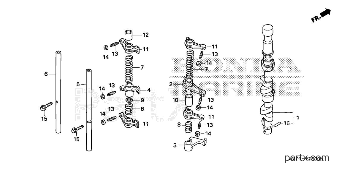 Honda BF25D4 SHA - CAMSHAFT (1)