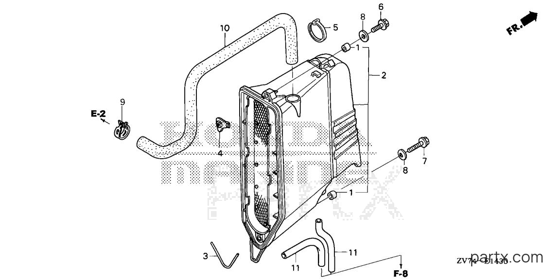 Honda BF30D6 LHTA - MUFFLER COVER