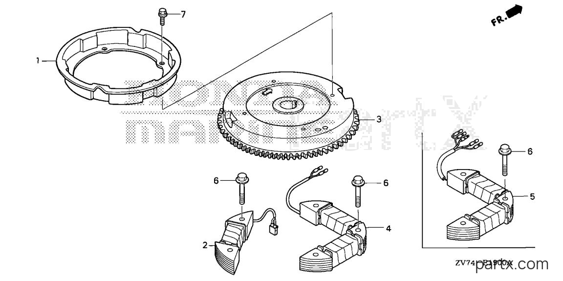 Honda BF30D4 SRTA - FLYWHEEL