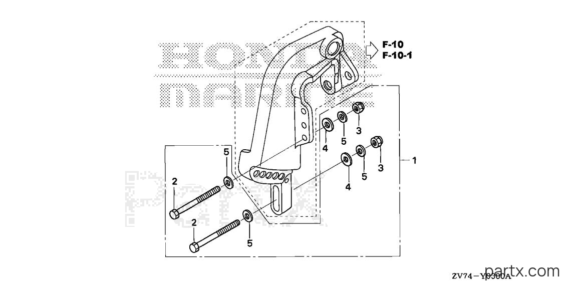 Honda BF25D6 LHTA - OUTBOARD INSTALLATION KIT