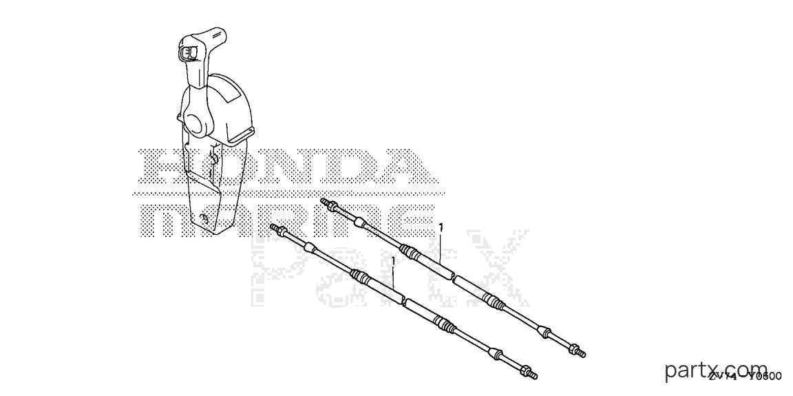 Honda BF30DK0 LRGA - CABLE (SINGLE)