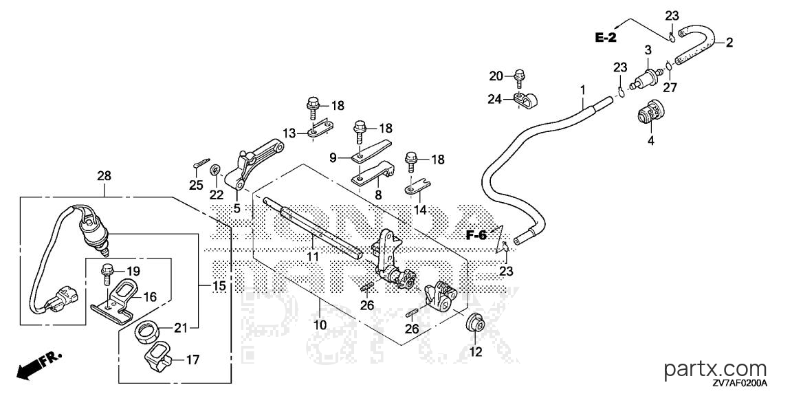 Honda BF25DK2 SHGA - SHIFT SHAFT