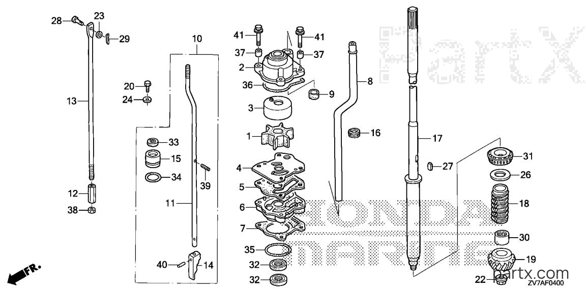 Honda BF30DK2 LRGA - WATER PUMP