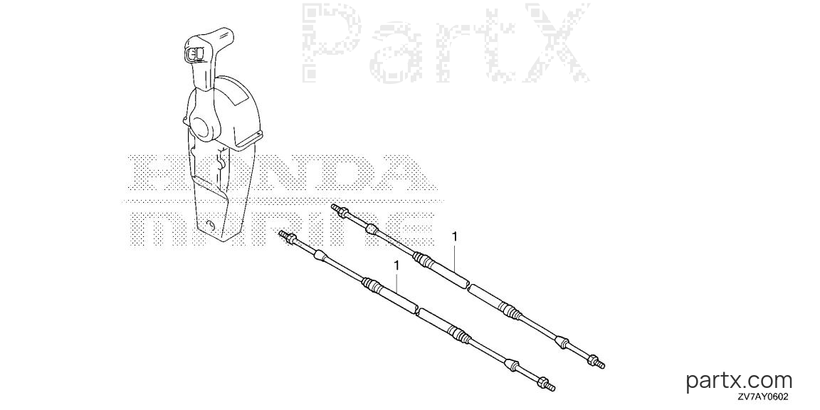 Honda BF30DK2 LRGA - CABLE (SINGLE) (NHK MEC)