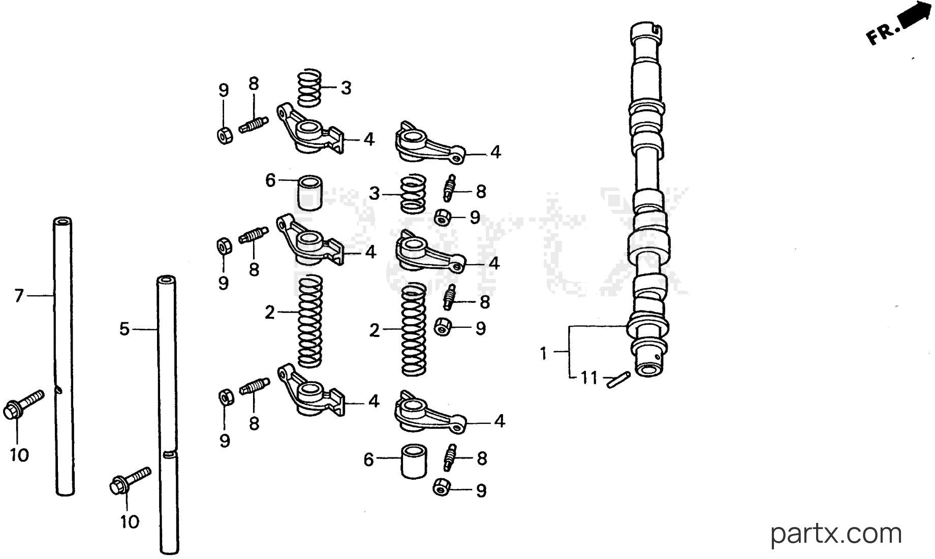 Honda BF25AW SHA - CAMSHAFT