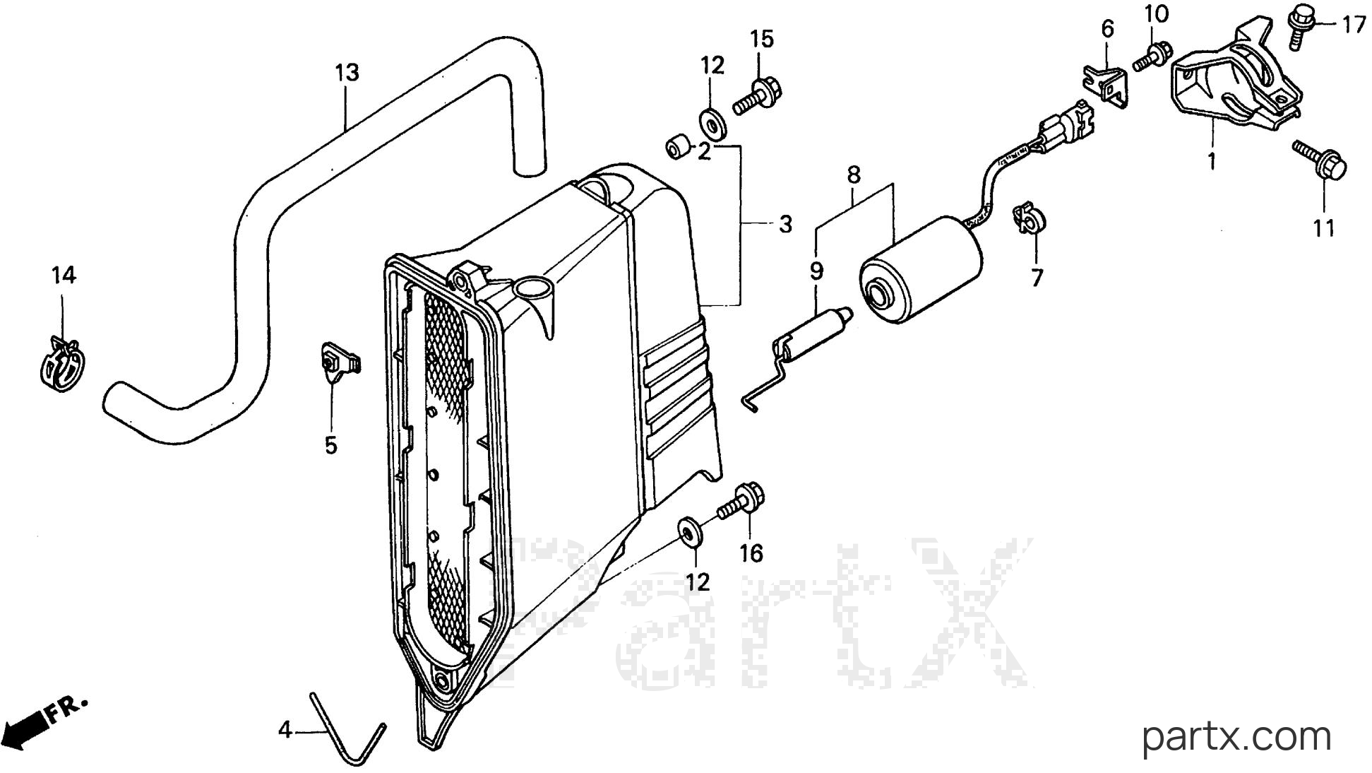 Honda BF25AY LRSA - MUFFLER COVER