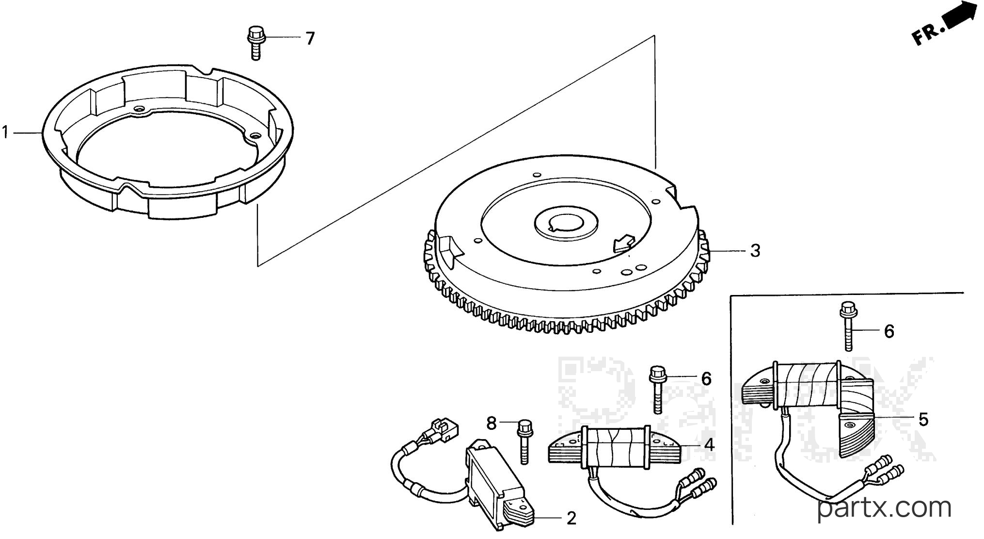 Honda BF25AW LRSA - FLYWHEEL