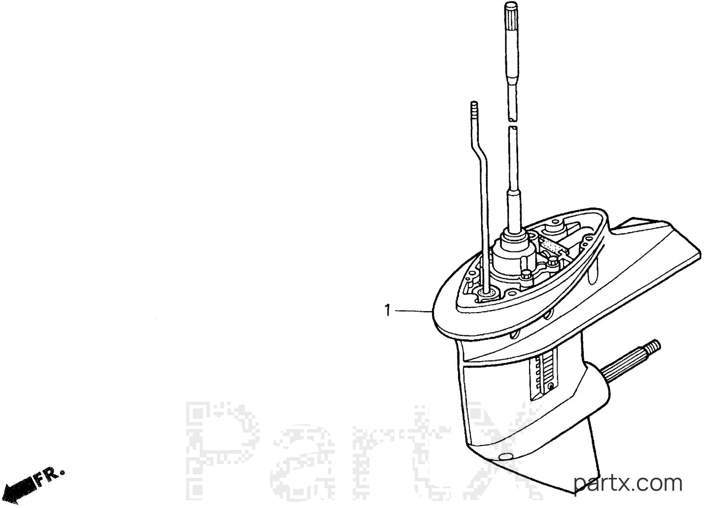Honda BF25AW SHSA - GEAR CASE