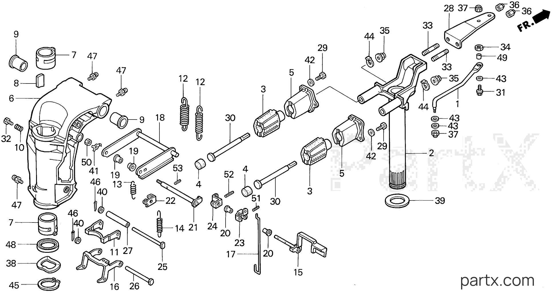 Honda BF25AY LHSA - SWIVEL CASE