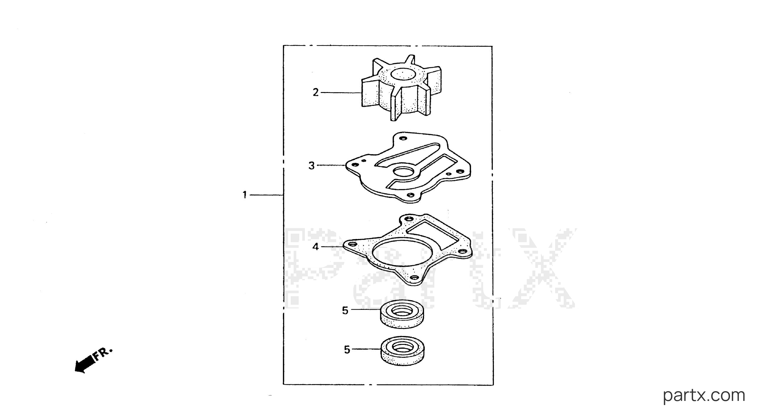 Honda BF25AX SRSA - IMPELLER KIT