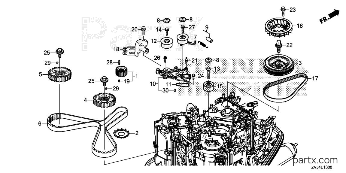 Honda BF225D XRA - TIMING BELT