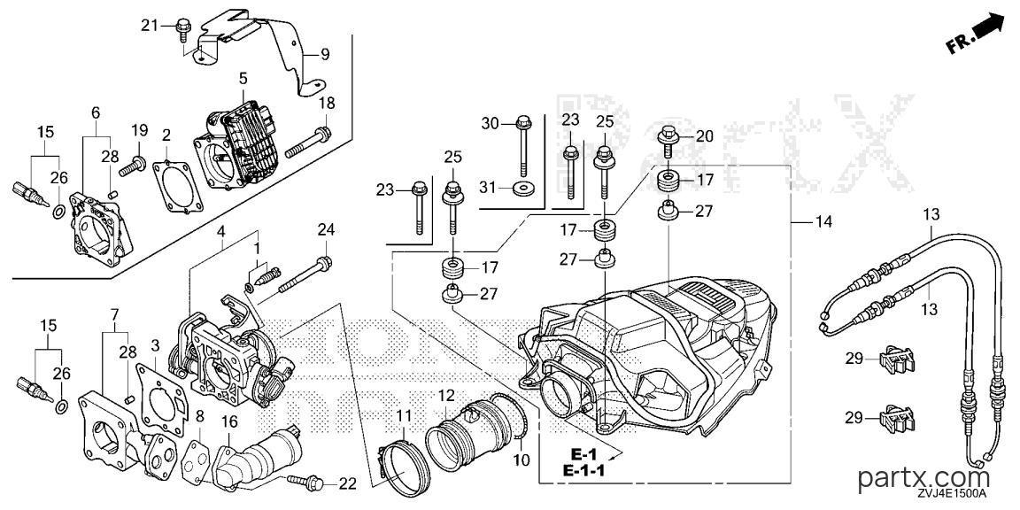Honda BF250D UDS - THROTTLE BODY