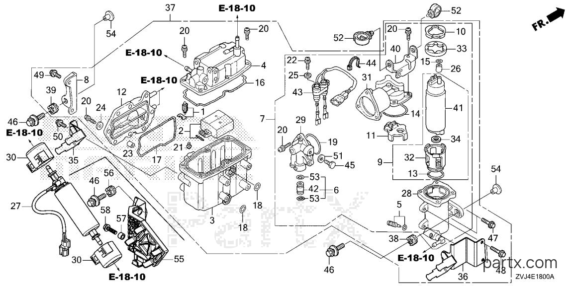 Honda BF250D UCDA - VAPOR SEPARATOR ASSY.