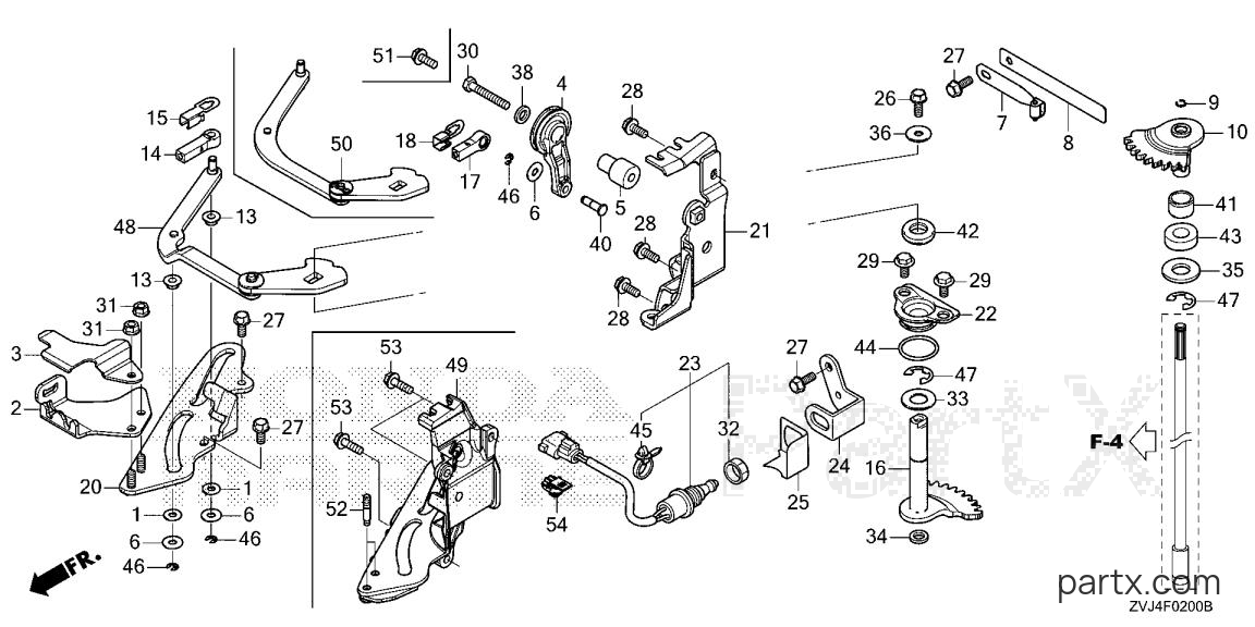 Honda BF225D UCRA - SHIFT SHAFT (1)