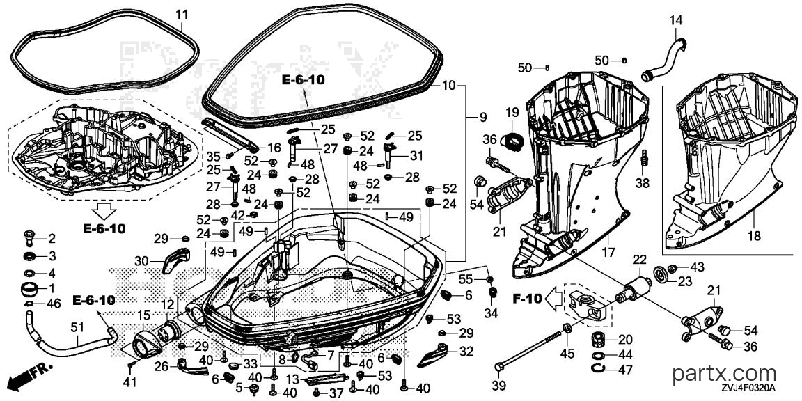 Honda BF250D XDS - EXTENSION CASE (1)