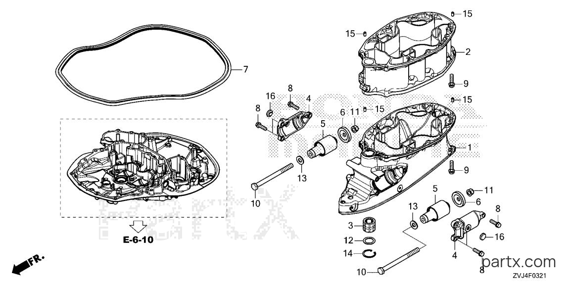 Honda BF200DK1 XCDA - EXTENSION CASE (2)