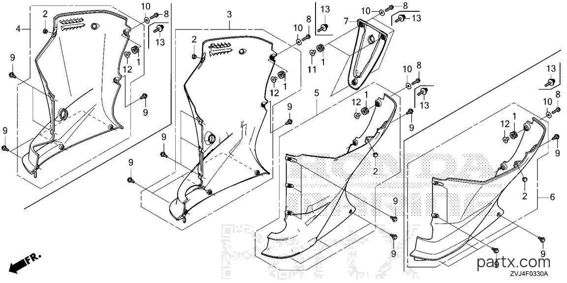 Honda BF225D LRA - UNDER COVER (1)