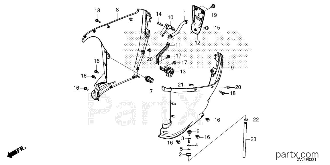 Honda BF250DK1 LDA - UNDER COVER (2)