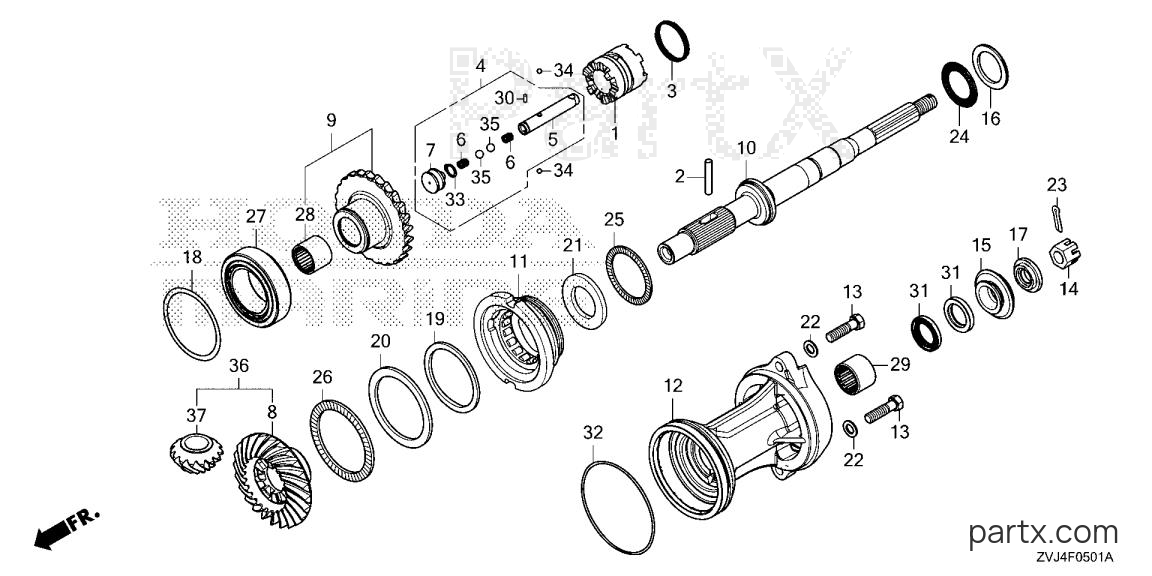 Honda BF250D XCDA - PROPELLER SHAFT (2)