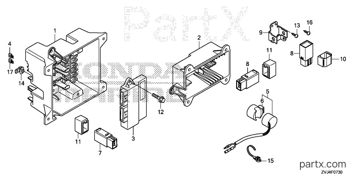 Honda BF250D UDS - CONTROL CASE