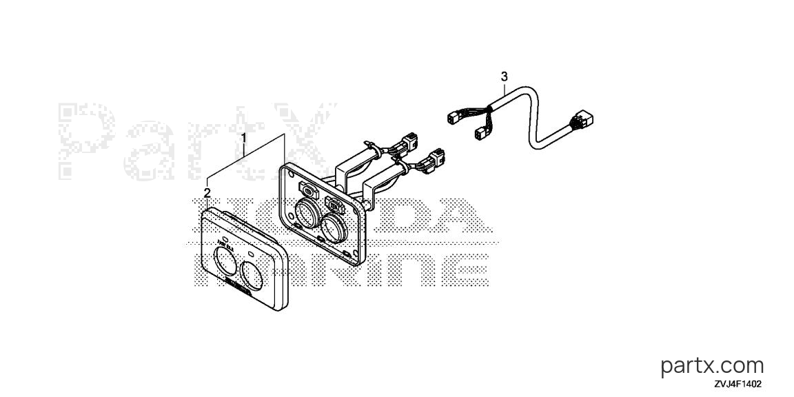 Honda BF250D LDS - SWITCH PANEL (FUNCTION)