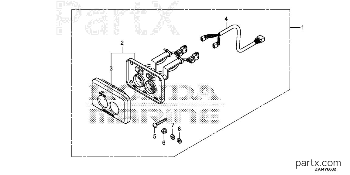 Honda BF250D UCDA - SWITCH PANEL KIT (FUNCTION)