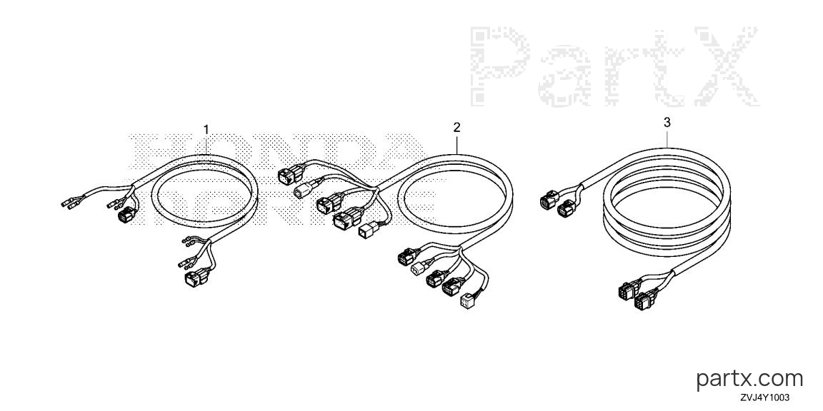 Honda BF200DK1 XDA - CABLE KIT (4)