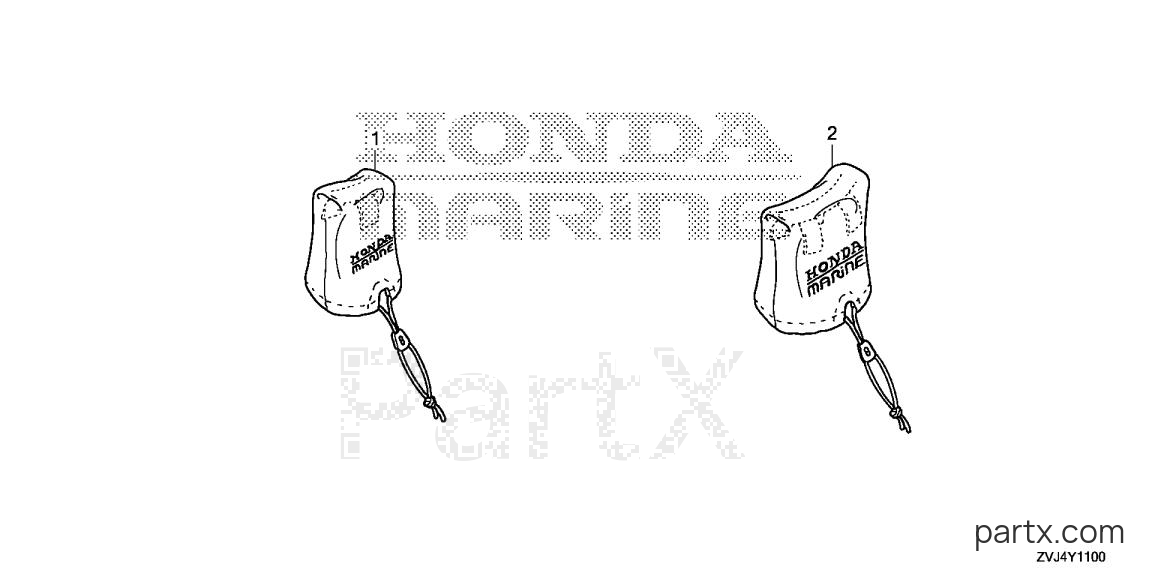 Honda BF250DK1 XCRA - REMOTE CONTROL COVER KIT