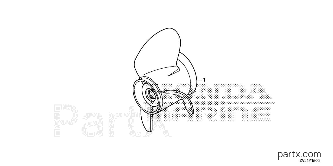 Honda BF250DK1 XCDA - PROPELLER
