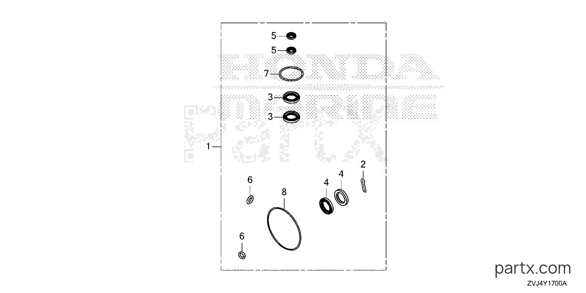 Honda BF200D LRA - GEAR CASE KIT
