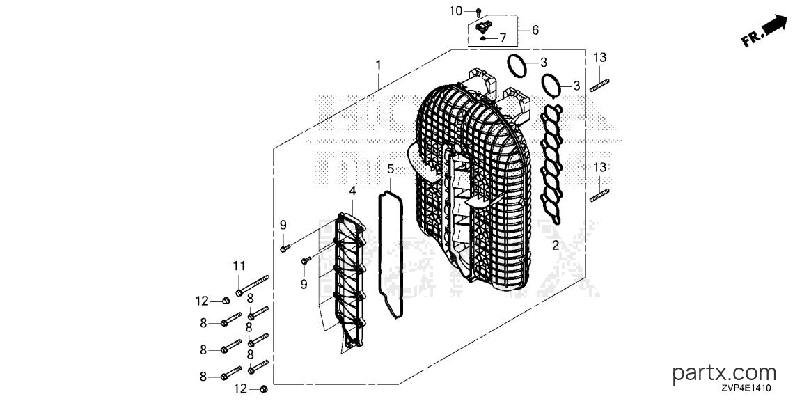 Honda BF350A UDA - INLET MANIFOLD
