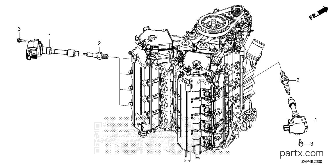 Honda BF350A UDA - SPARK PLUG