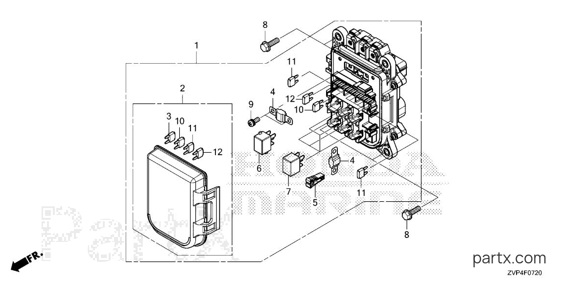 Honda BF350A UDA - JUNCTION BOX