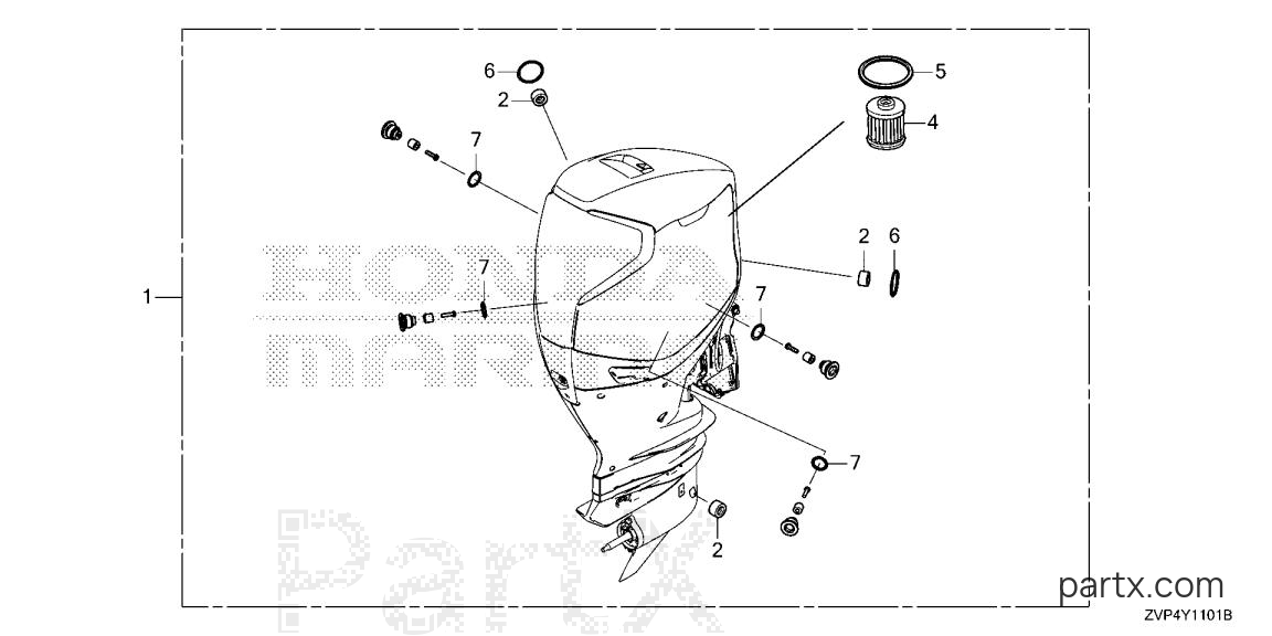 Honda BF350A XCDA - MAINTENANCE KIT (400)