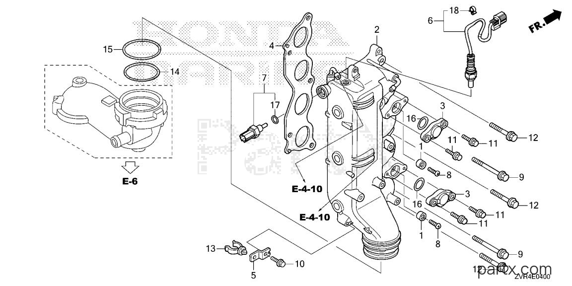 Honda BF115JK1 LDA - EXHAUST PIPE