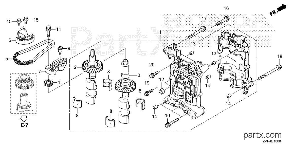 Honda BF115J LRA - BALANCER SHAFT