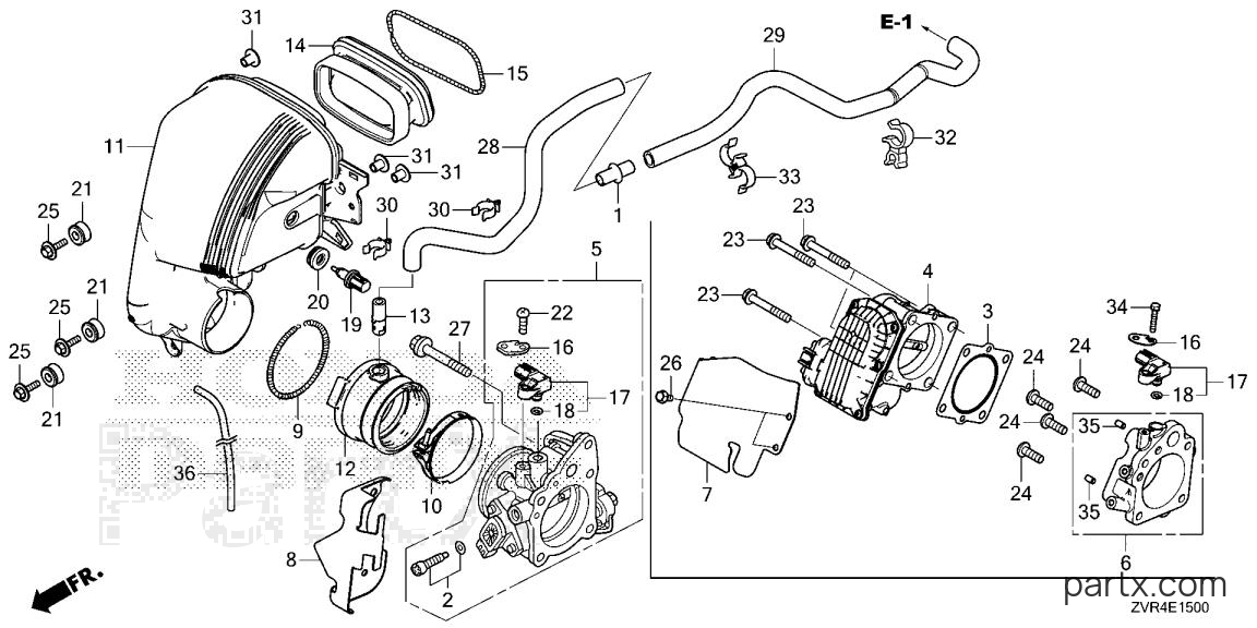 Honda BF115J LRA - THROTTLE BODY