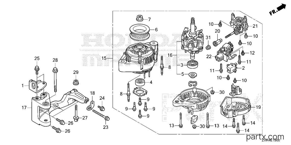 Honda BF115JK1 LDA - ALTERNATOR