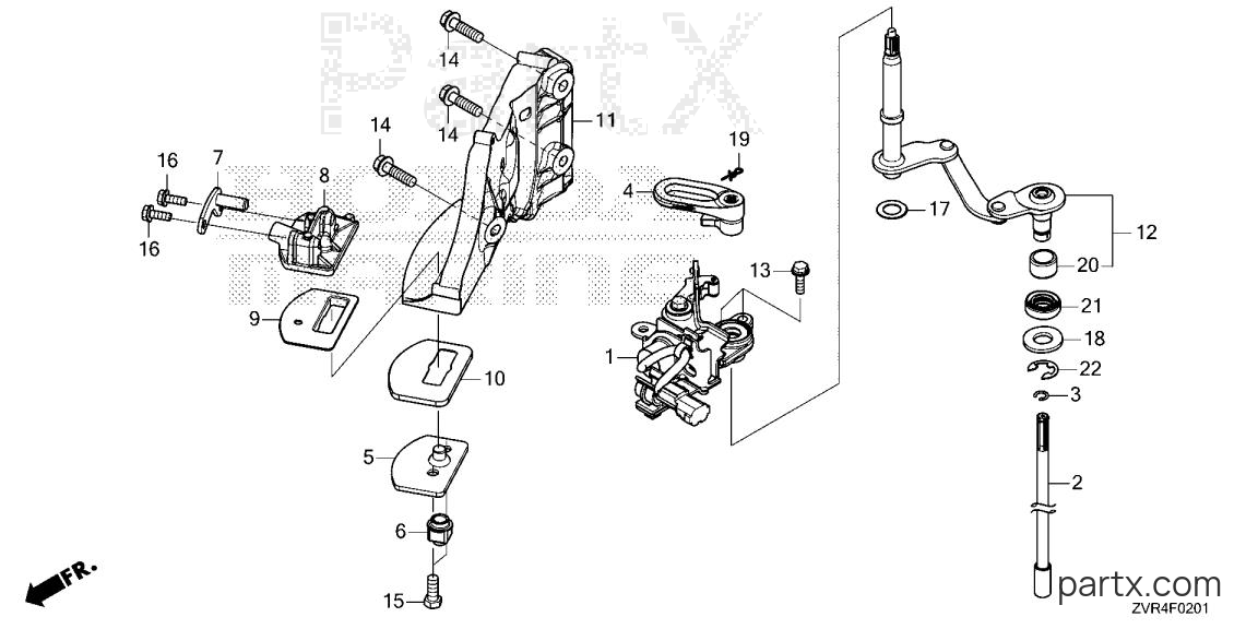 Honda BF115J XDA - SHIFT SHAFT (DBW)
