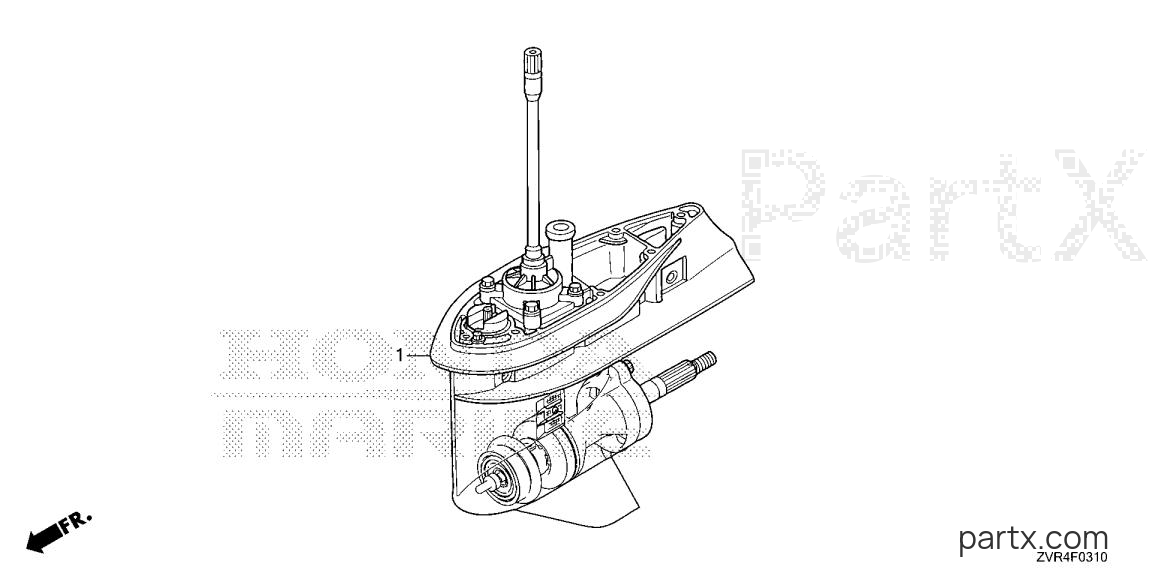 Honda BF115JK1 XDA - GEAR CASE ASSY.